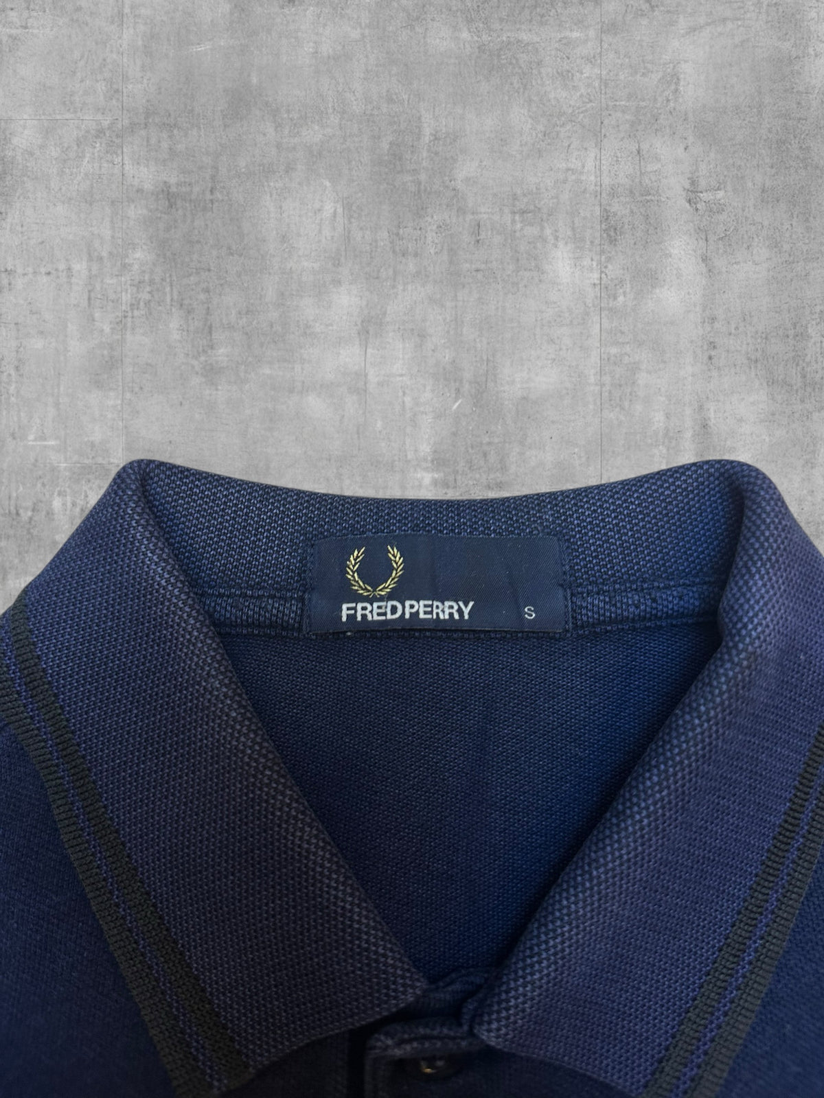 Fred Perry Polo Shirt Navy Blau Schwarz S