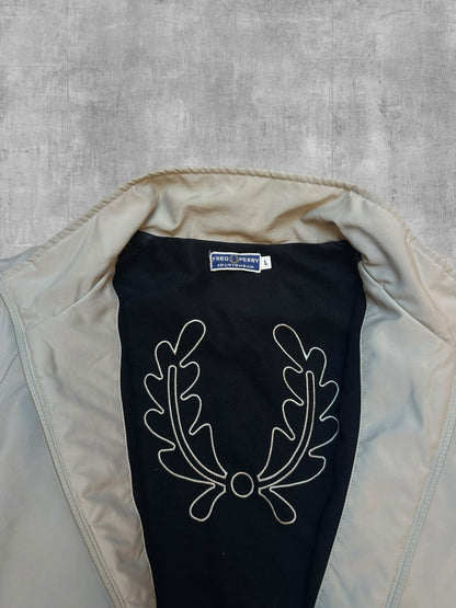 Fred Perry Vintage Bomberjacke Übergangsjacke Beige L