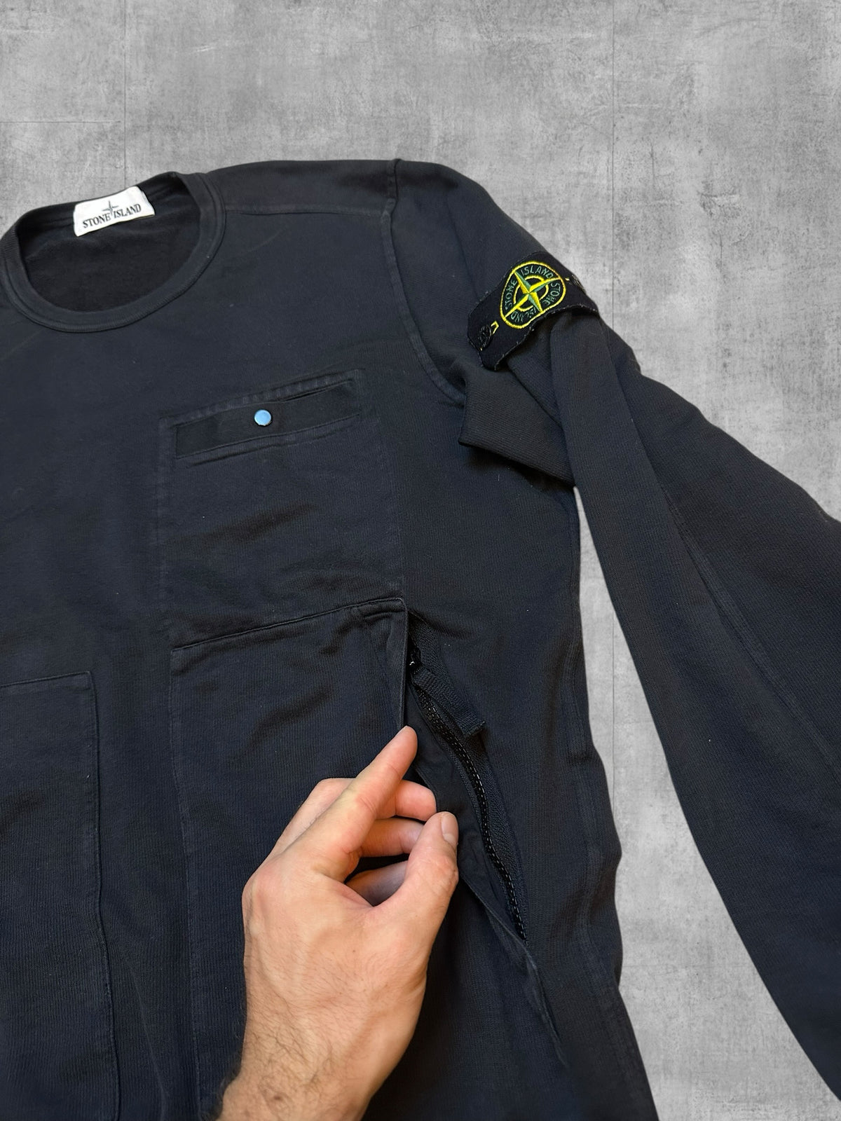 Stone Island Sweatshirt Black Blue M