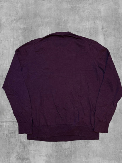 Fred Perry Strickpullover Weinrot XL Detail