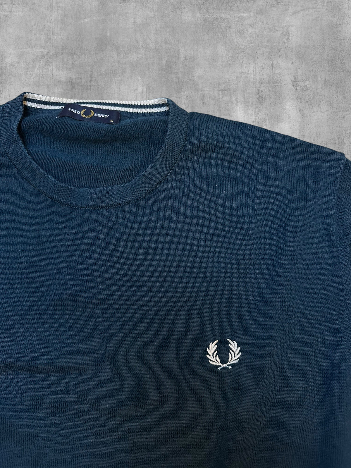 Fred Perry Strickpullover Marineblau XL Bild 2
