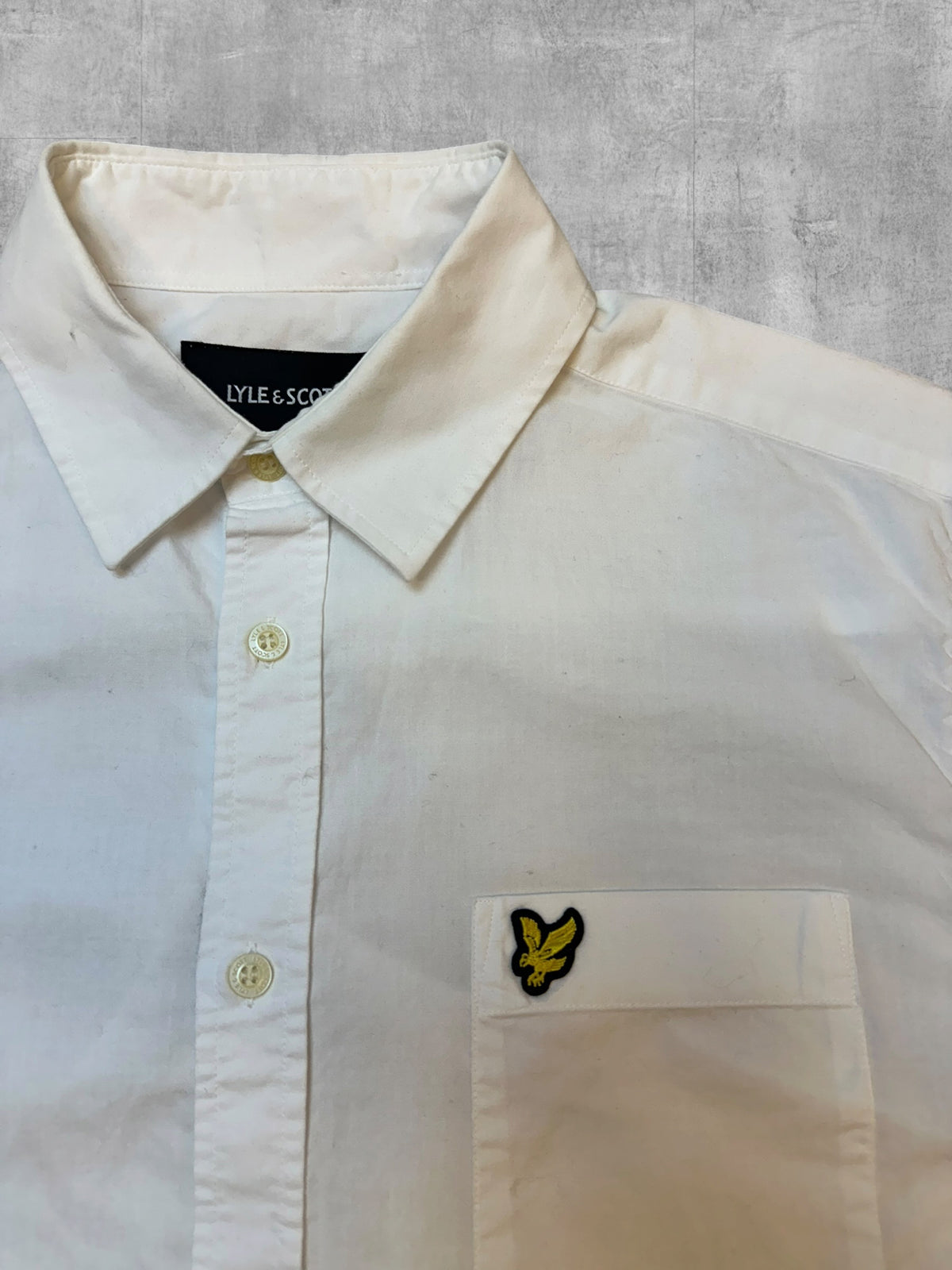 Lyle & Scott Kurzarmhemd Weiss M Bild 2