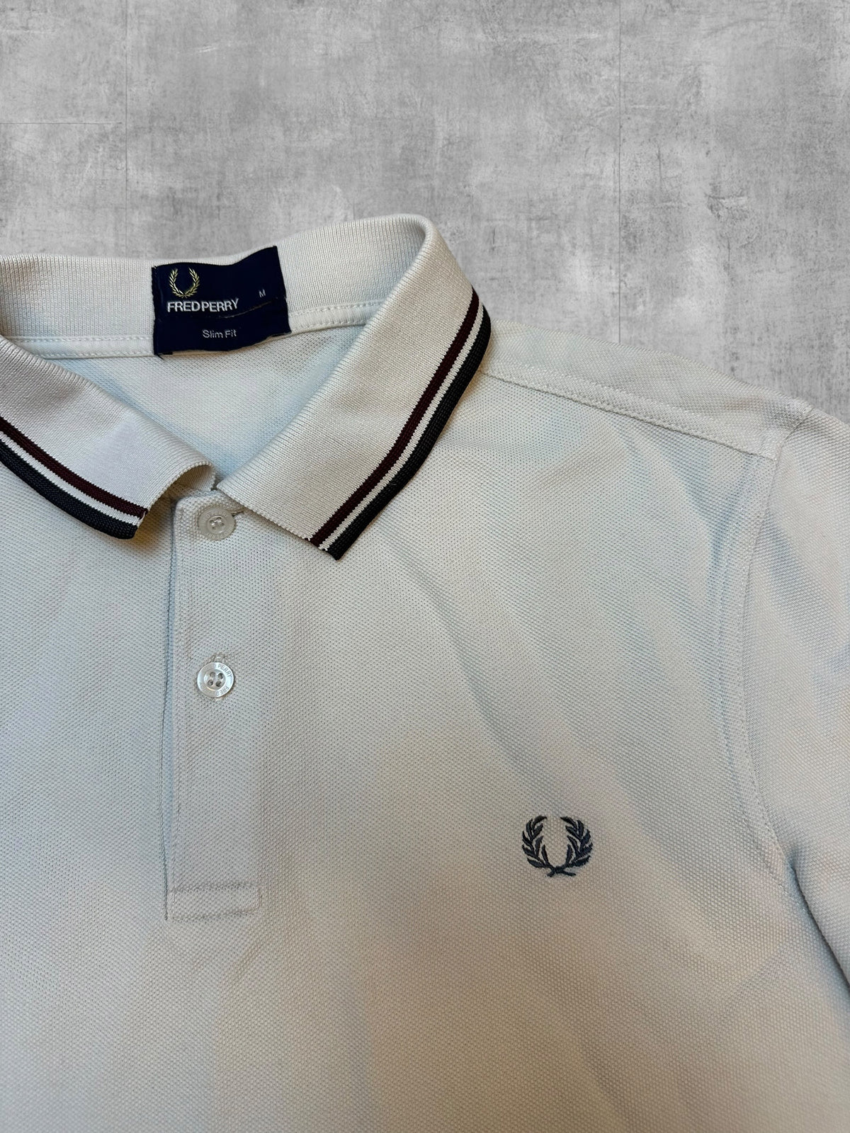 Fred Perry Polo Shirt Creme M Bild 2