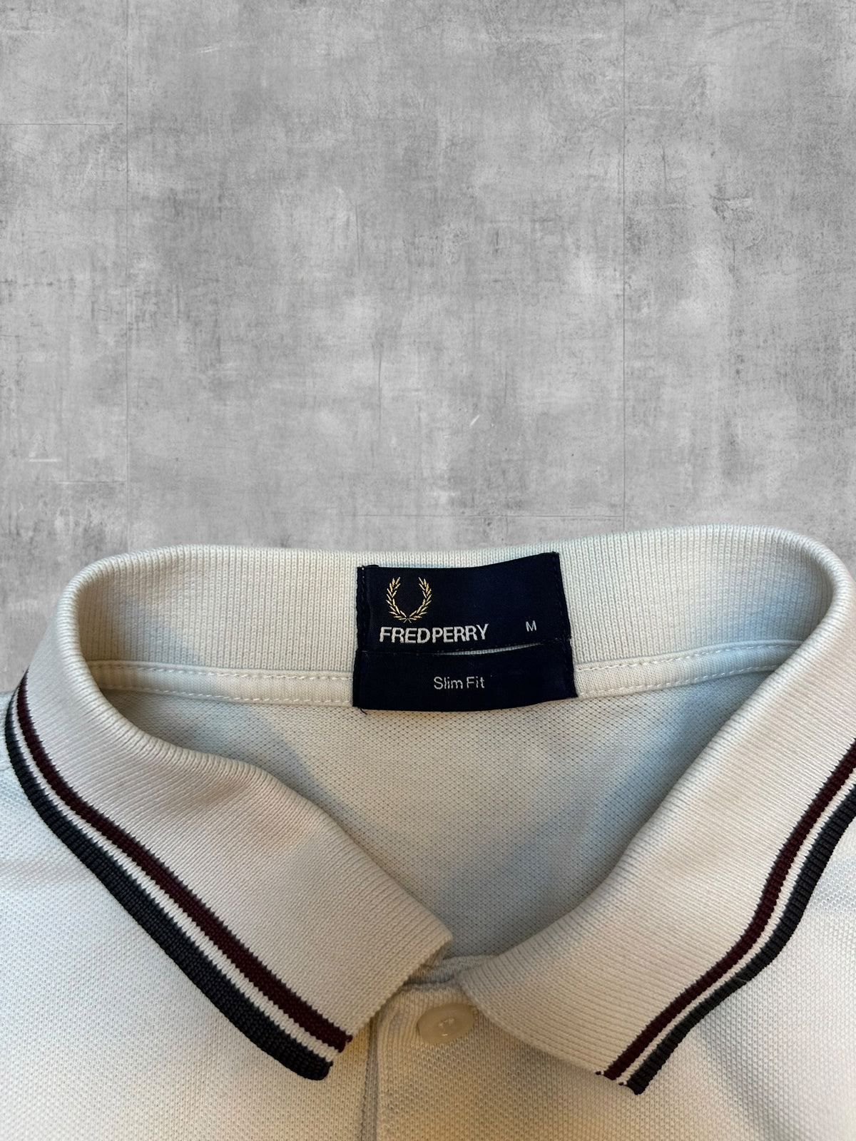 Fred Perry Polo Shirt Creme M Bild 3