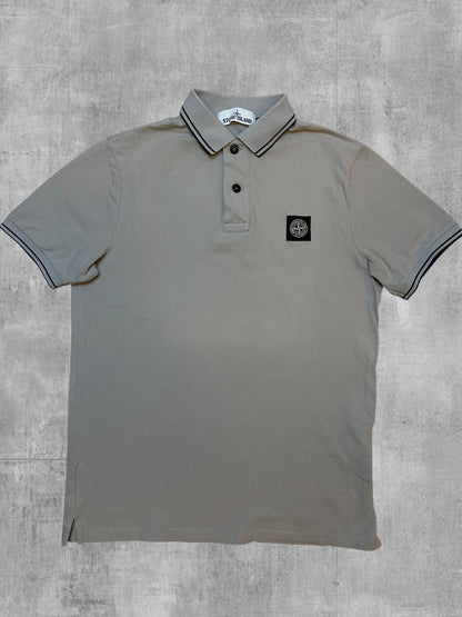 Stone Island Polo Shirt Beige Grau S Bild 1