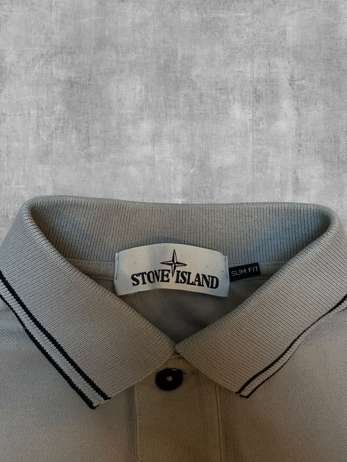 Stone Island Polo Shirt Beige Grau S Bild 3
