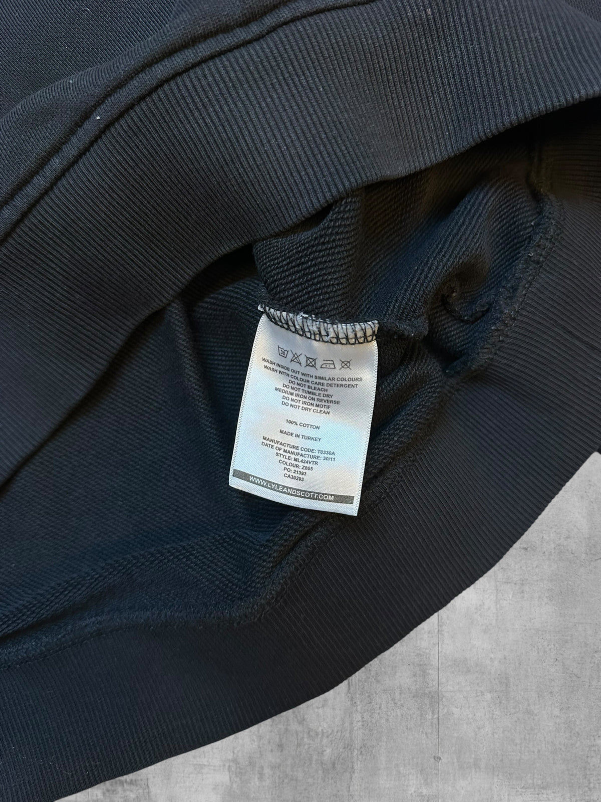 Lyle & Scott Sweatshirt Schwarz M Bild 4