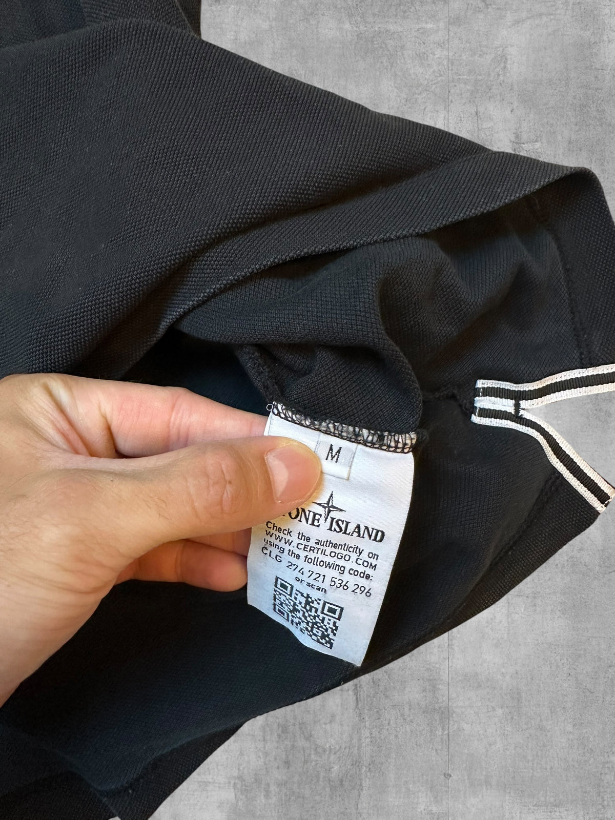 Stone Island Polo Shirt Schwarz M Bild 4