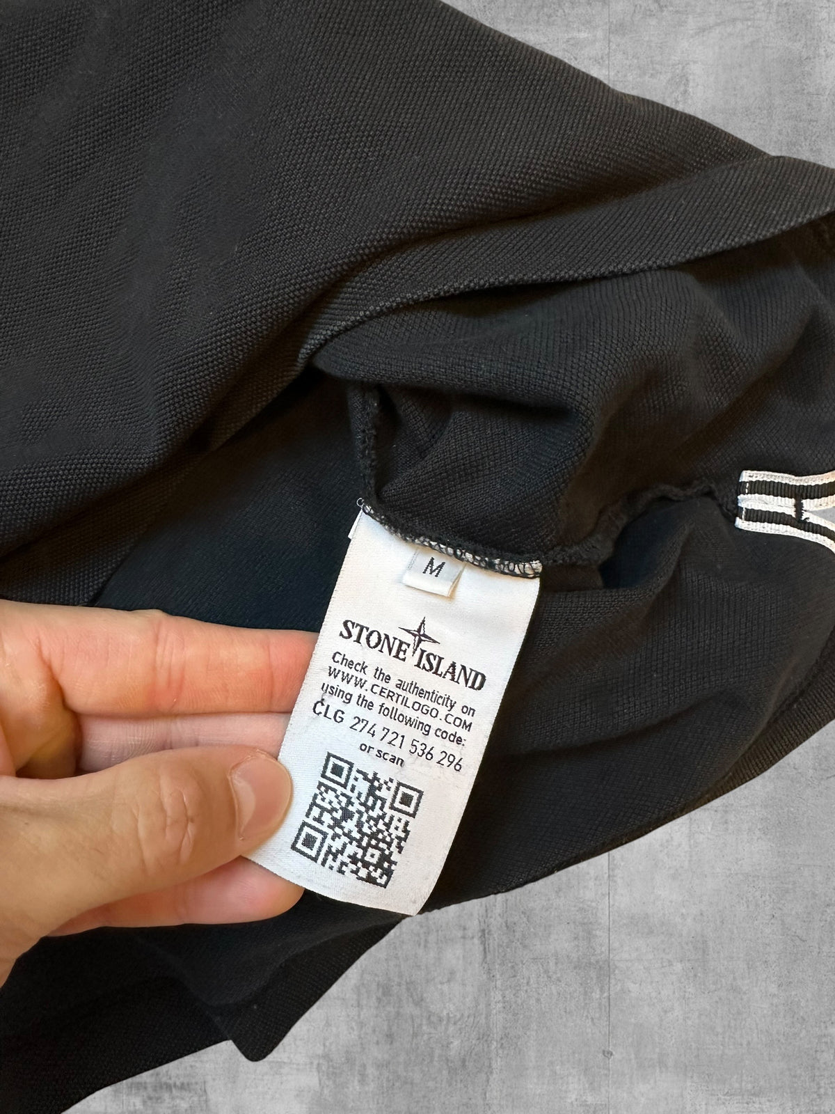 Stone Island Polo Shirt Schwarz M Bild 5