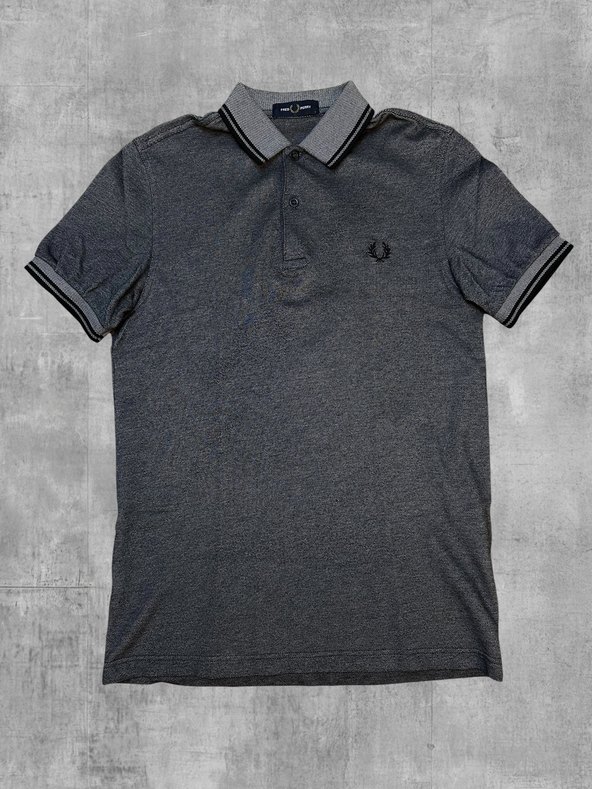 Fred Perry Poloshirt Grau Meliert S