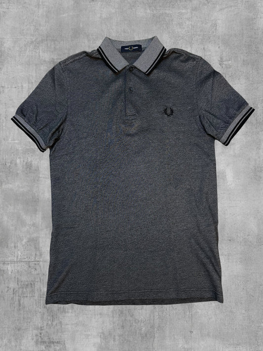 Fred Perry Polo Shirt Grey Melange S