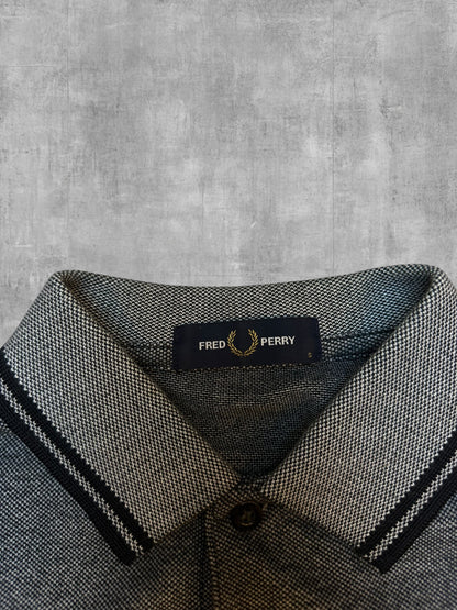 Fred Perry Poloshirt Grau Meliert S