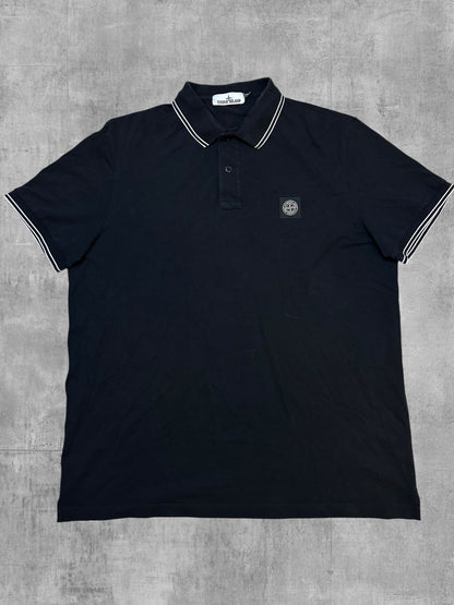 Stone Island Poloshirt Schwarz 2XL Slim Fit