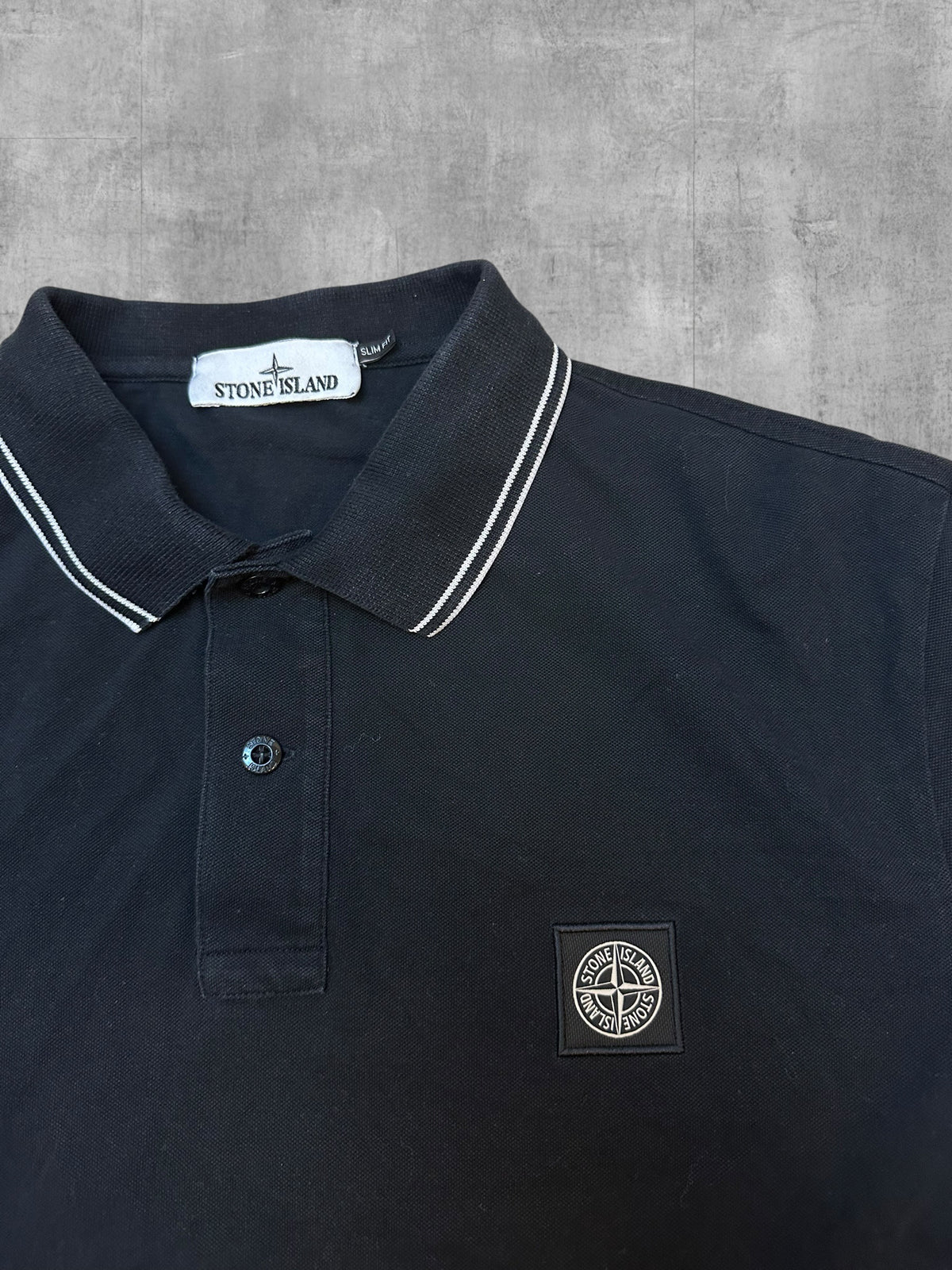 Stone Island Poloshirt Schwarz 2XL Slim Fit