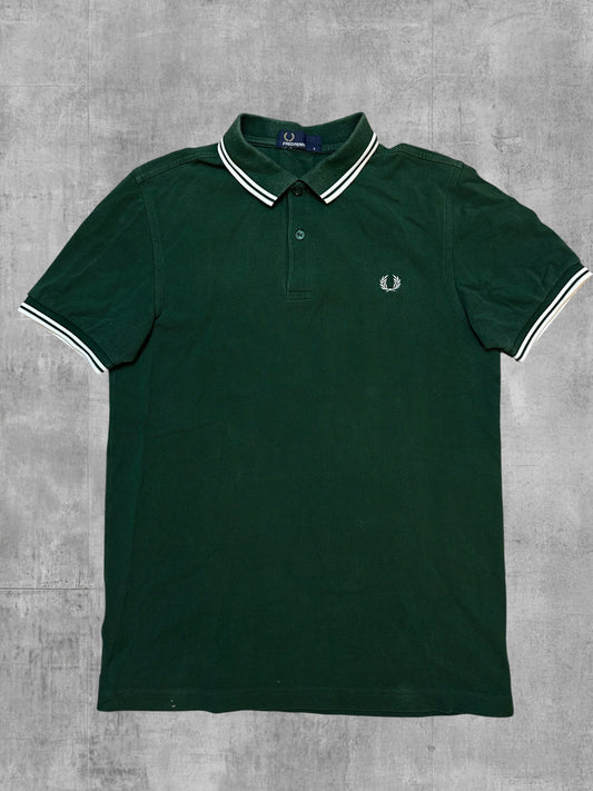 Fred Perry Polo Shirt Dark Green S