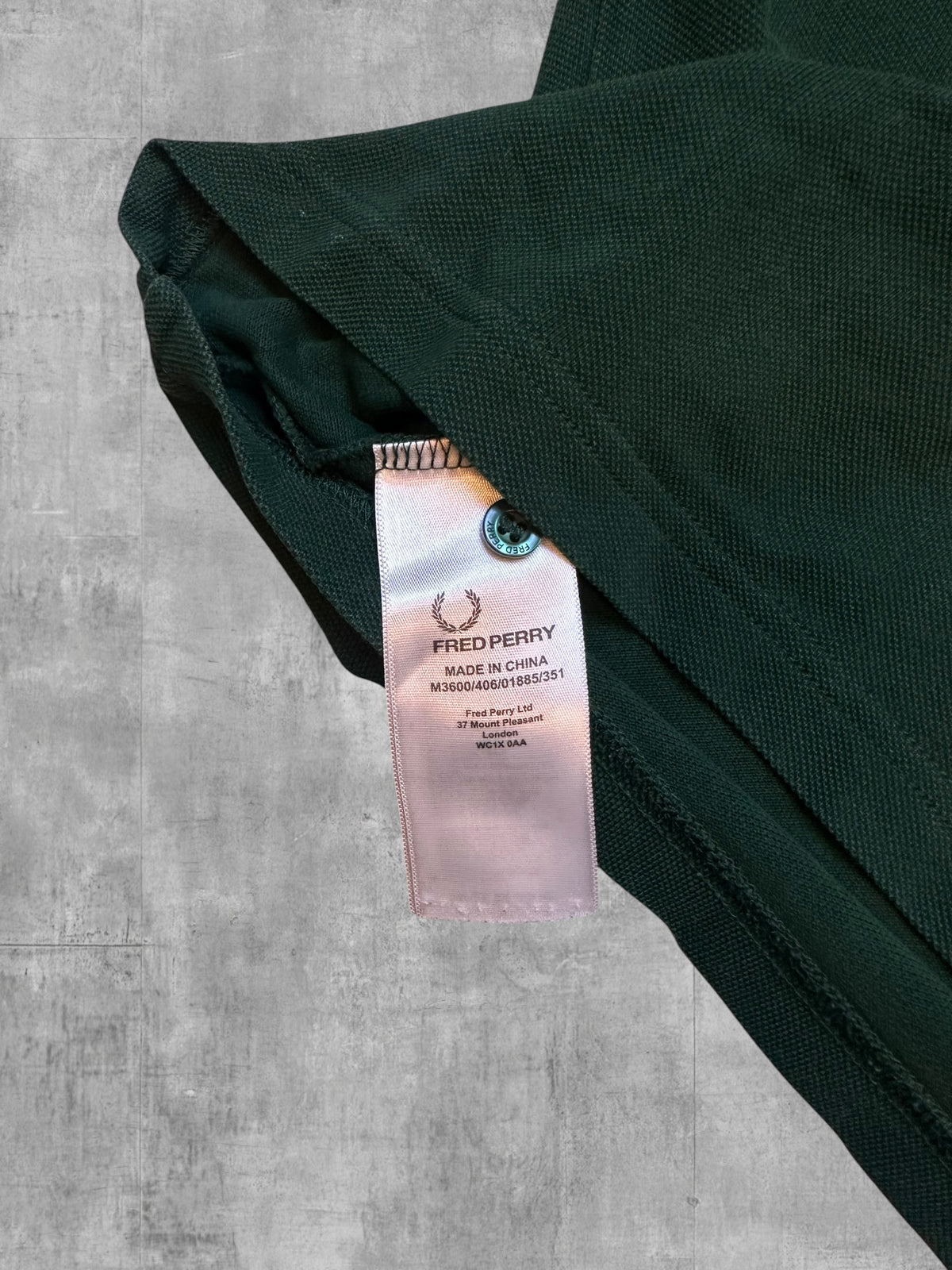 Fred Perry Poloshirt Dunkelgrün S