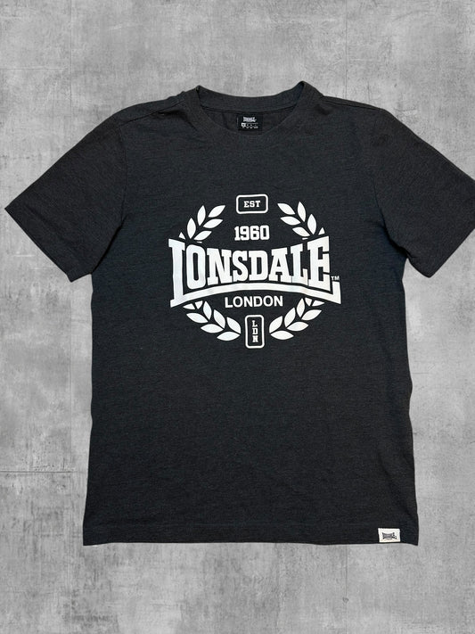 Lonsdale T-Shirt Dark Grey Black White M