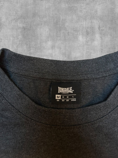 Lonsdale T-Shirt Dunkelgrau Schwarz Weiß M