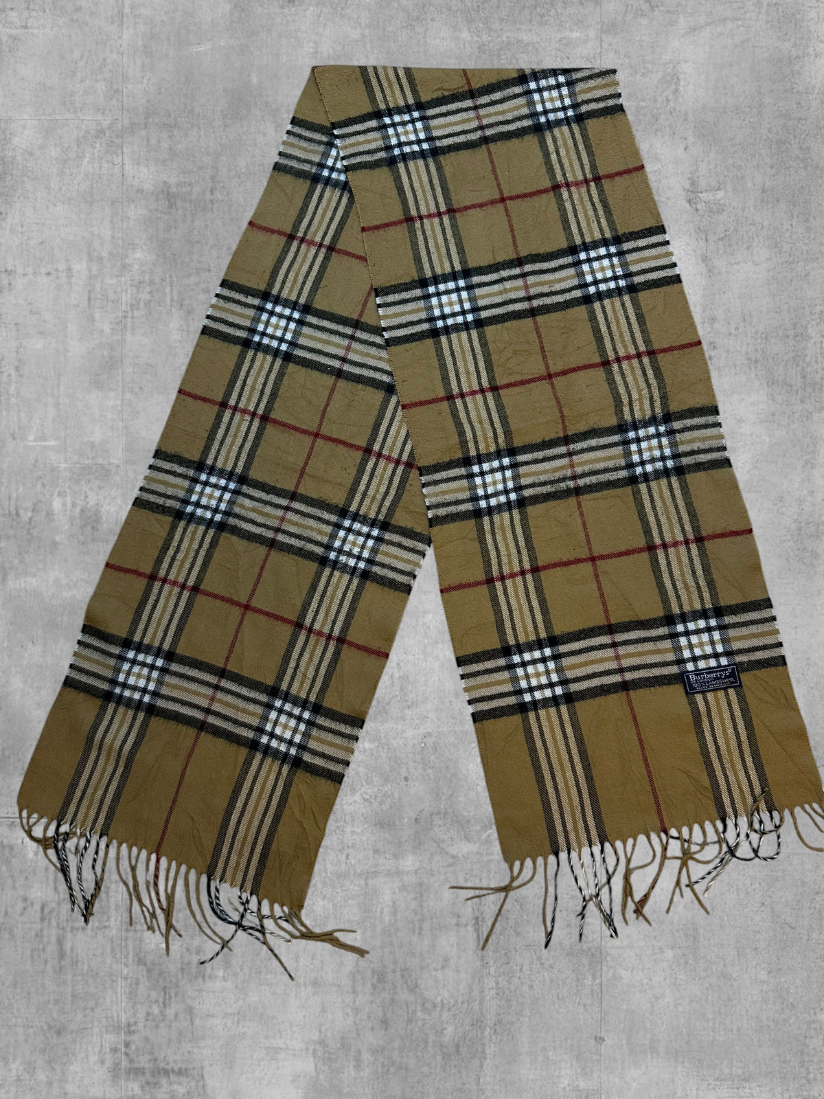 Burberry Schal Beige Karo