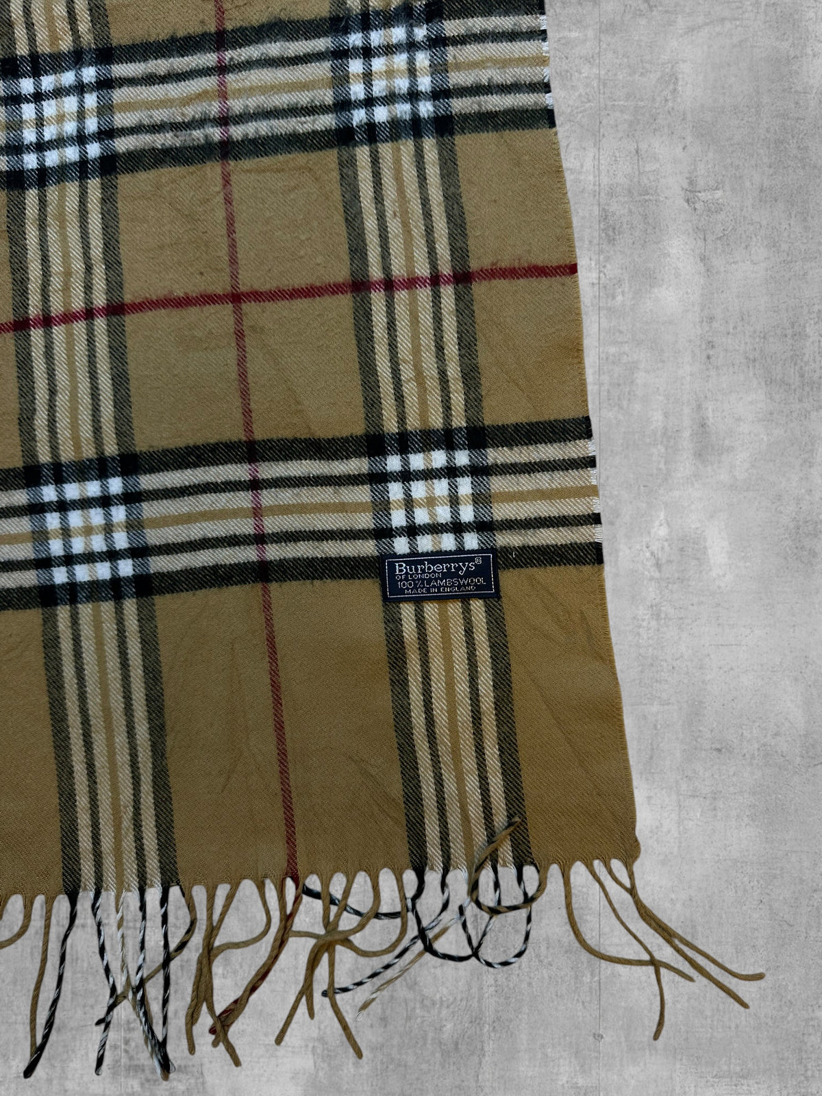 Burberry Schal Beige Karo