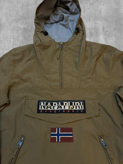 Napapijri Windbreaker Rain Jacket Khaki M