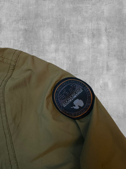 Napapijri Windbreaker Rain Jacket Khaki M