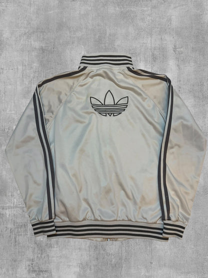 Adidas Trainingsjacke Weiß Beige Grau S