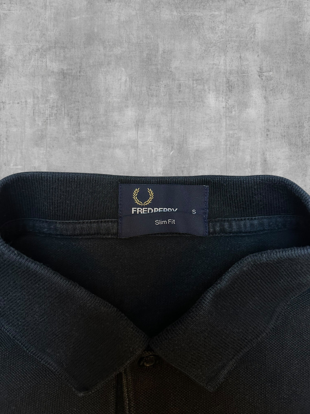 Fred Perry Poloshirt Schwarz Rot S Slim Fit