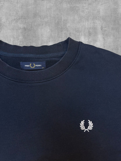Fred Perry Sweatshirt Navy Blau 2XL