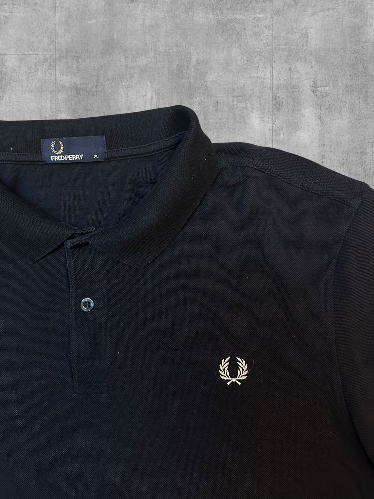 Fred Perry Poloshirt Schwarz XL