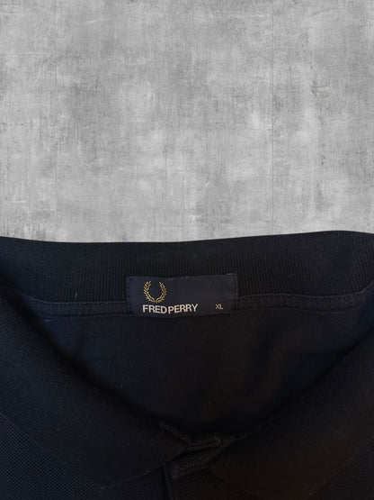Fred Perry Poloshirt Schwarz XL