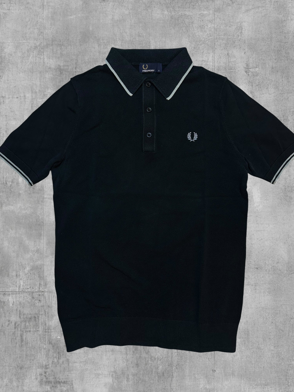Fred Perry Poloshirt Schwarz Grau S