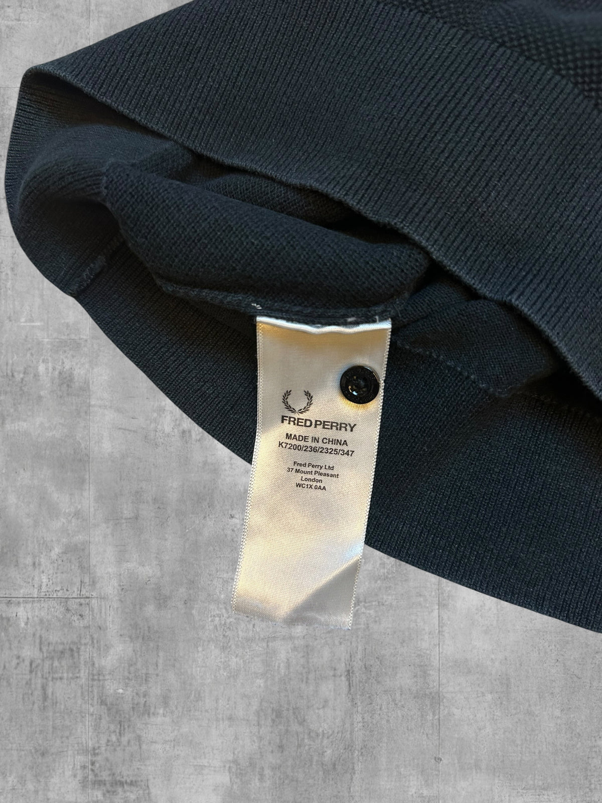 Fred Perry Poloshirt Schwarz Grau S