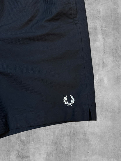 Fred Perry Kurze Hose Mesh Badeshorts Schwarz M